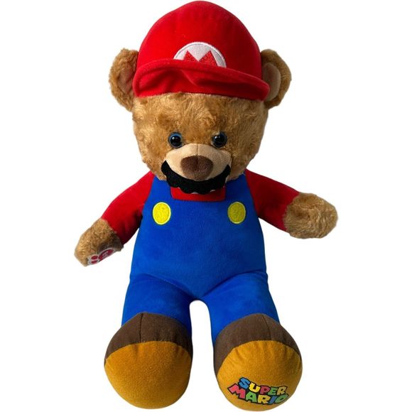 Build A Bear 18" Nintendo Super Mario Bros. Teddy Bear Plush 2017 Stuffed Animal - Picture 2 of 10